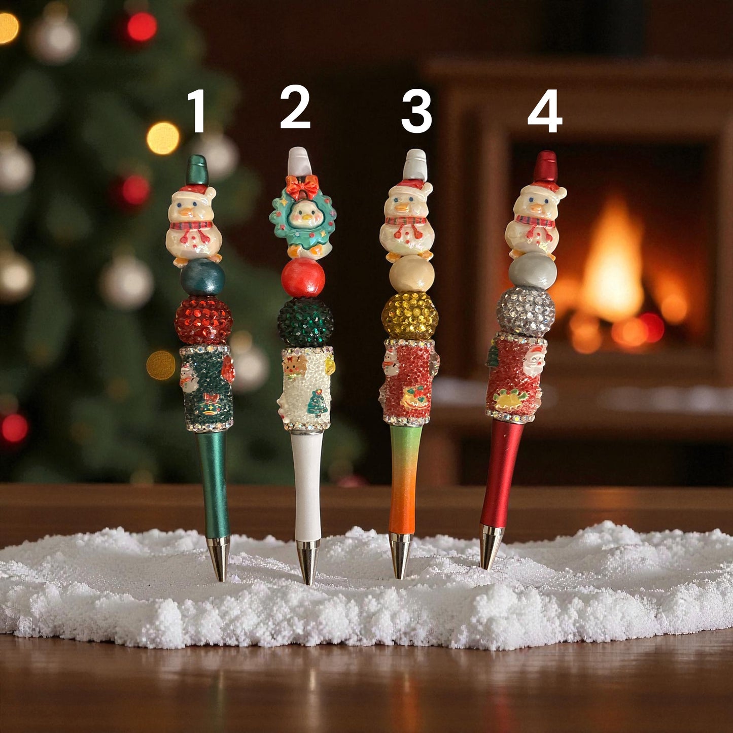 Christmas Pens - Snowmen