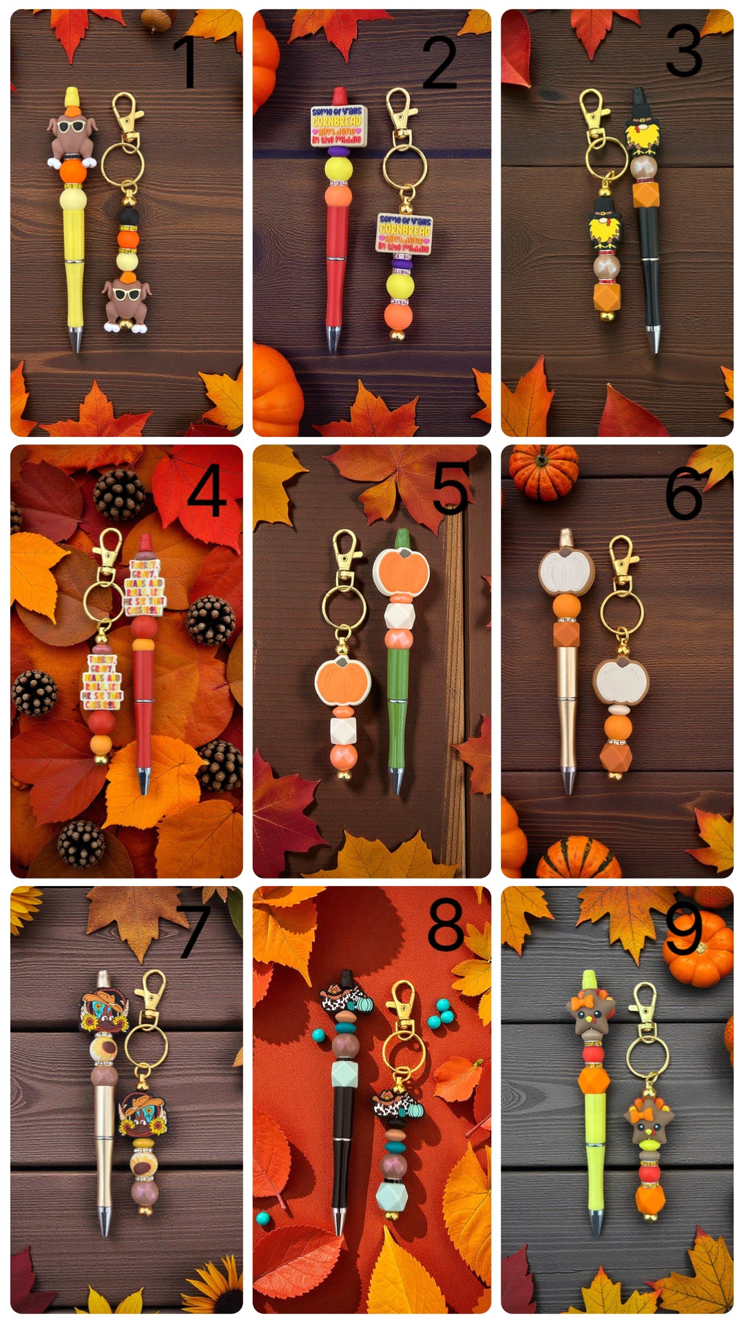 Fall Pen & Keychain Collection