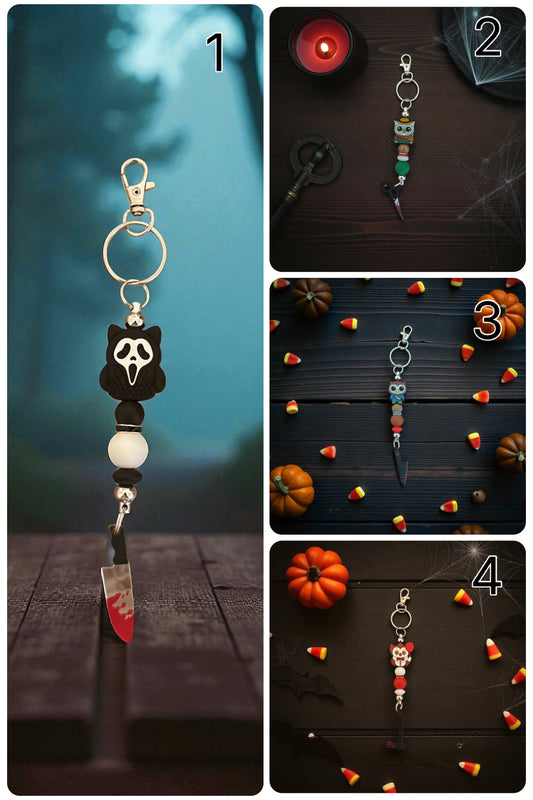 Fright Night Fall Owl Set – Key Chains & Handle Charms