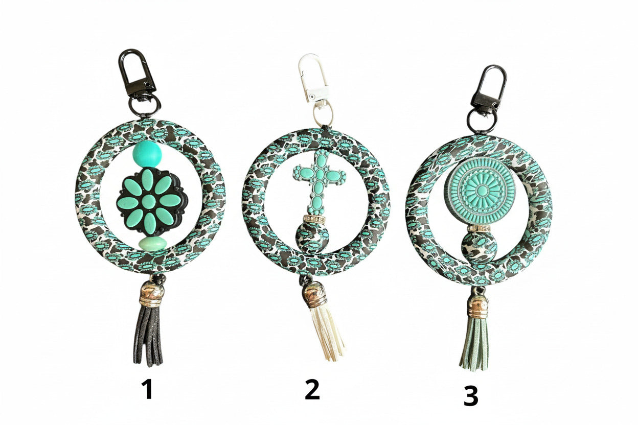 Turquoise Trails Bag Charm
