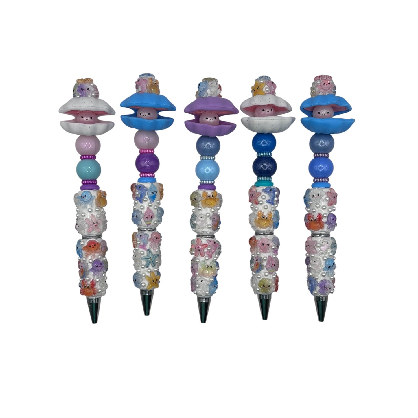 Pearl Clam Beaded Pens – Premium Collection