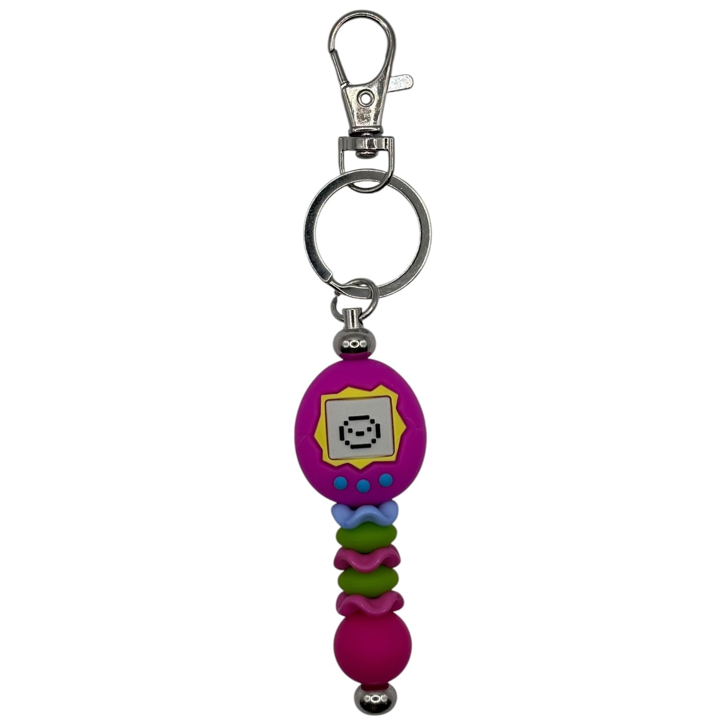 Retro Pixel Pet Keychain