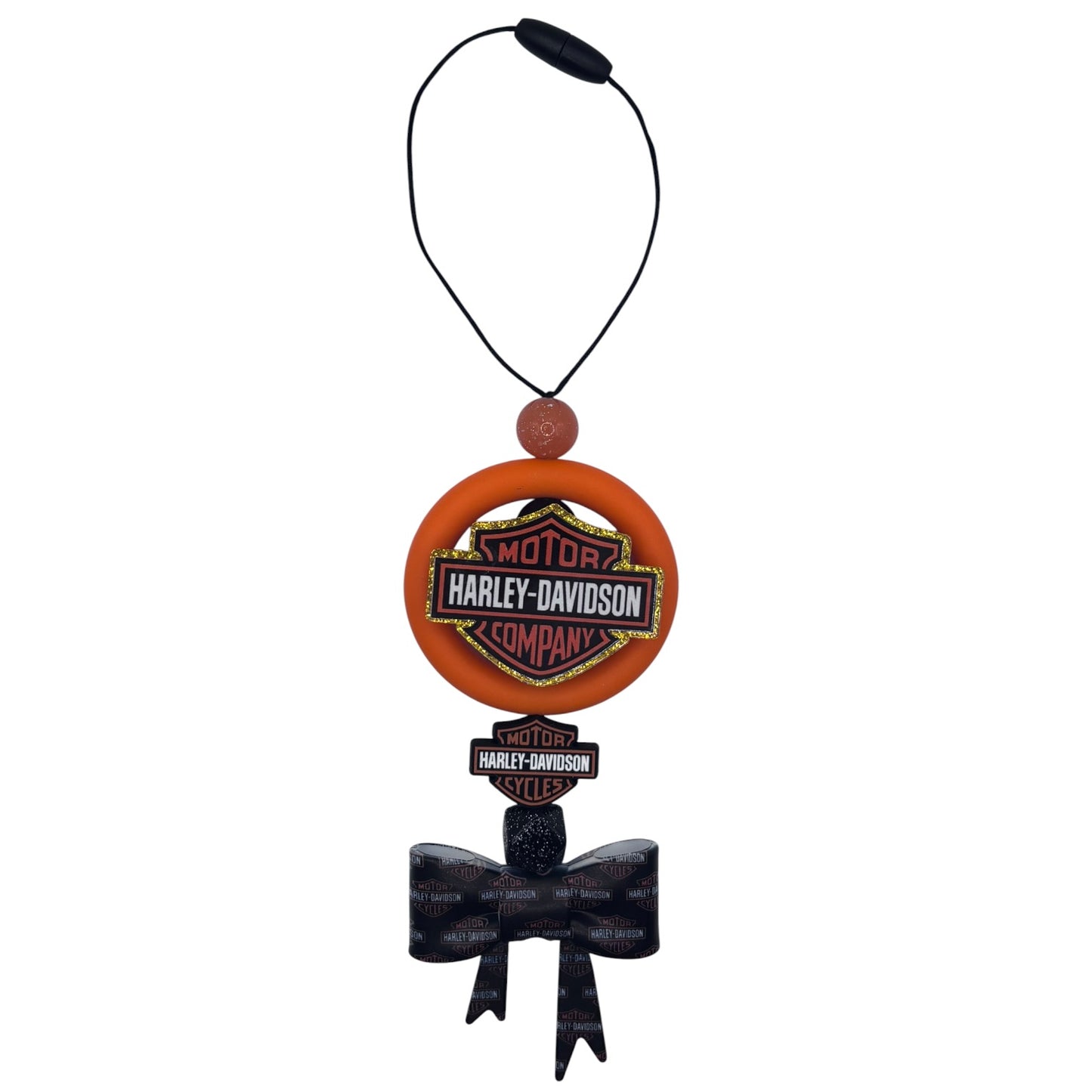 Classic Motorcycle Rider Car Charm