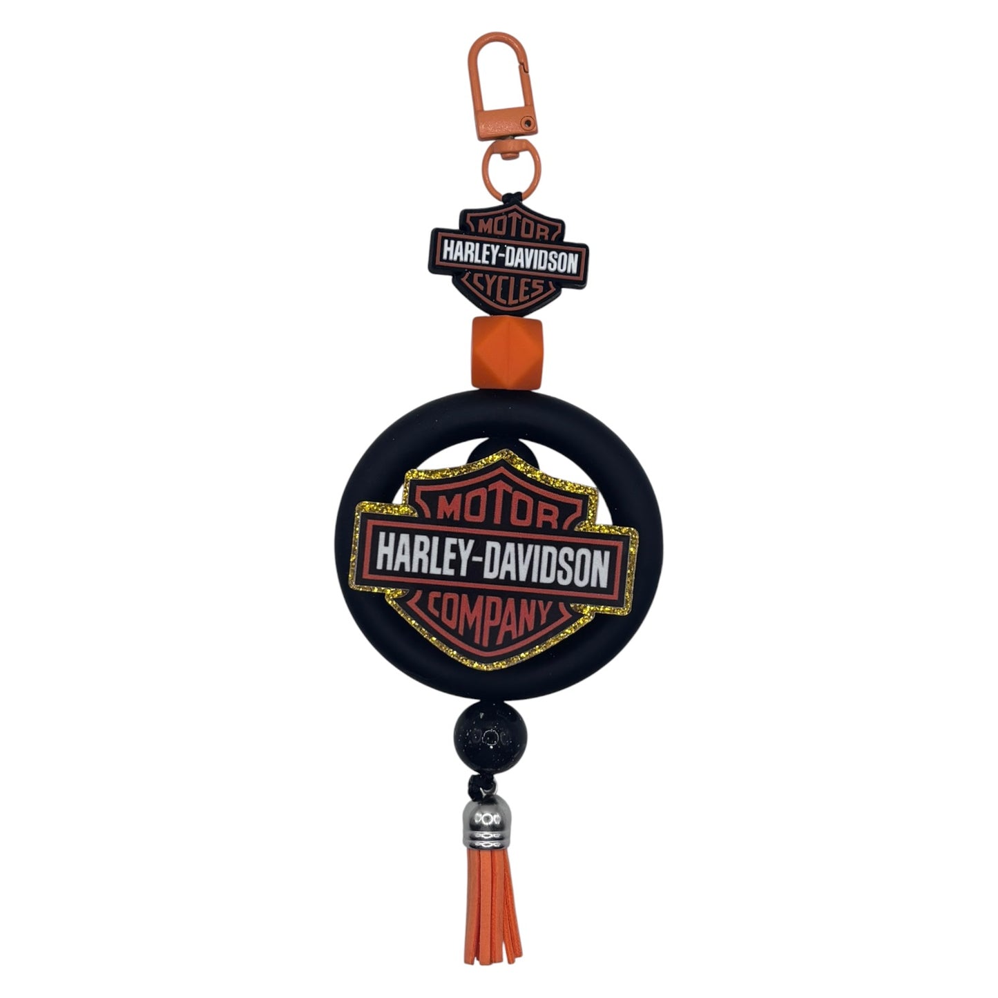 Classic Motorcycle Rider Bag Charm