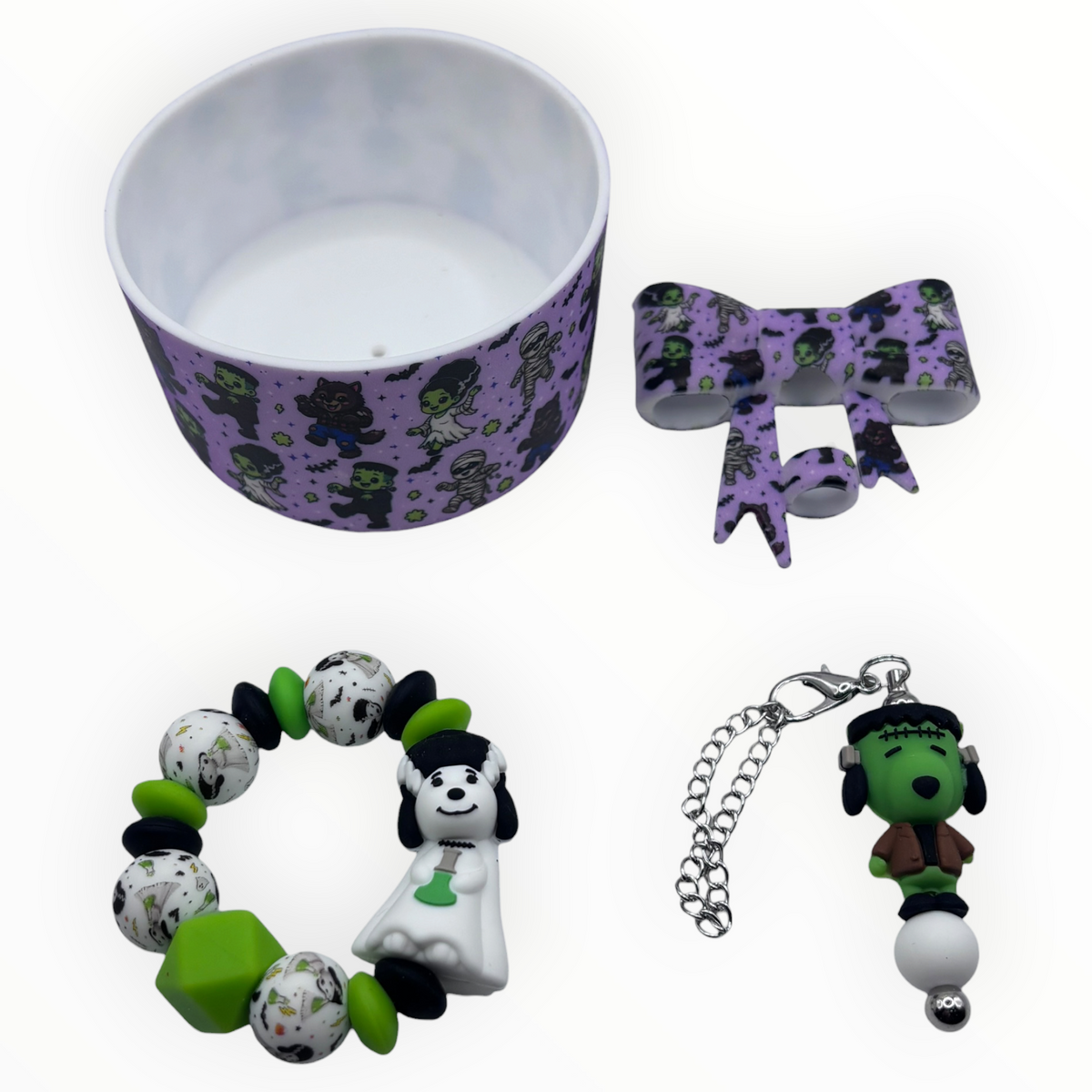 Monster Mash Bow Tumbler Accessory Set