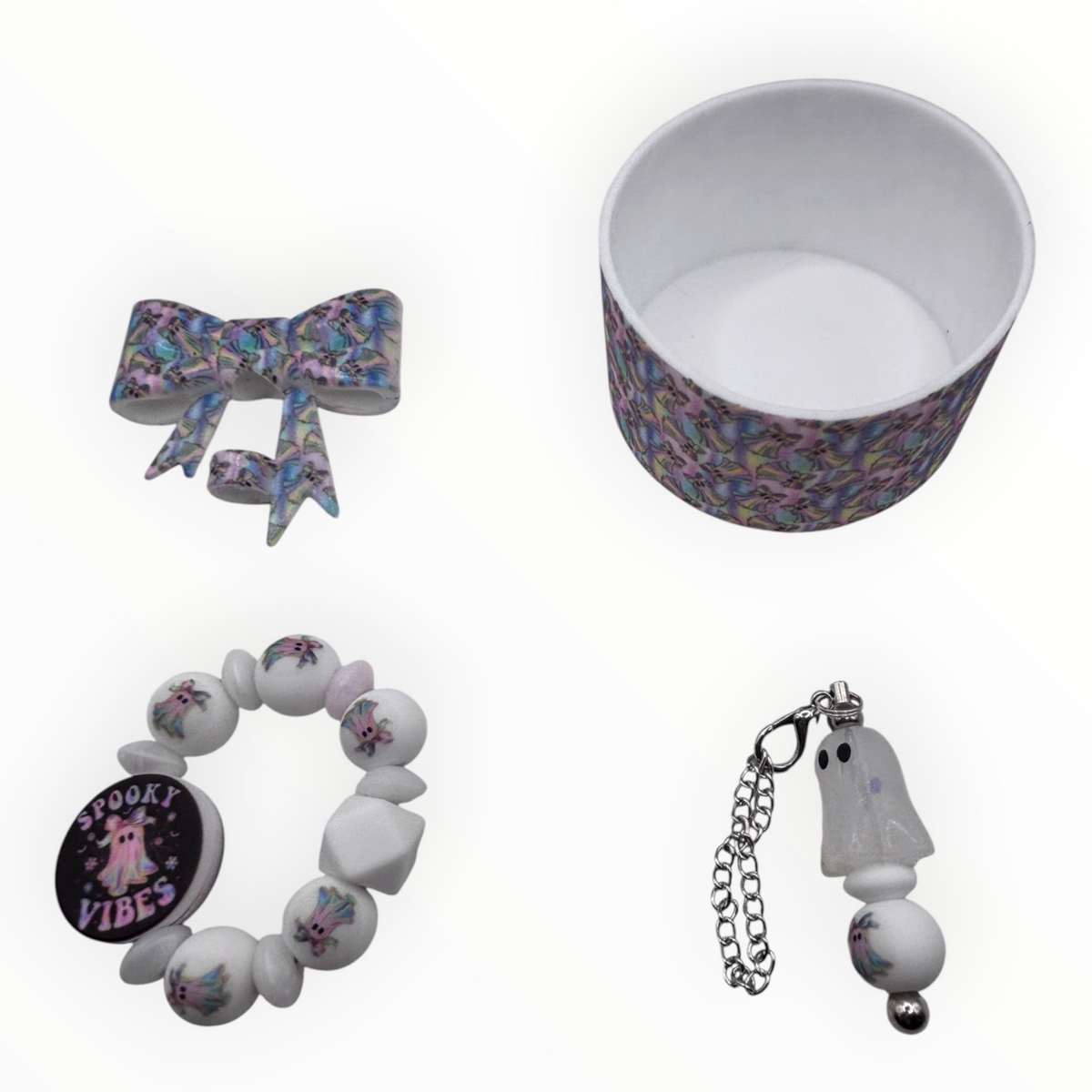 Gorgeous Ghost Tumbler Accessory Set