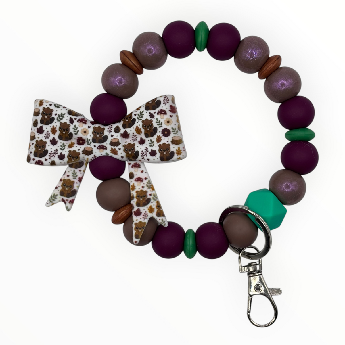 Woodland Beaver Wristlet