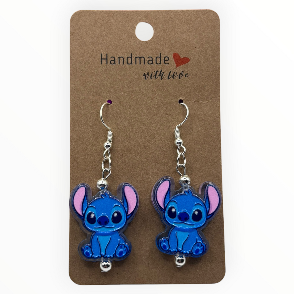 Blue Alien Acrylic Earrings