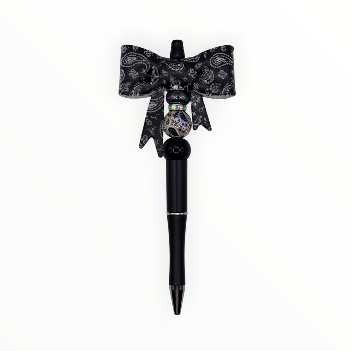 Paisley Bow Beaded Pen