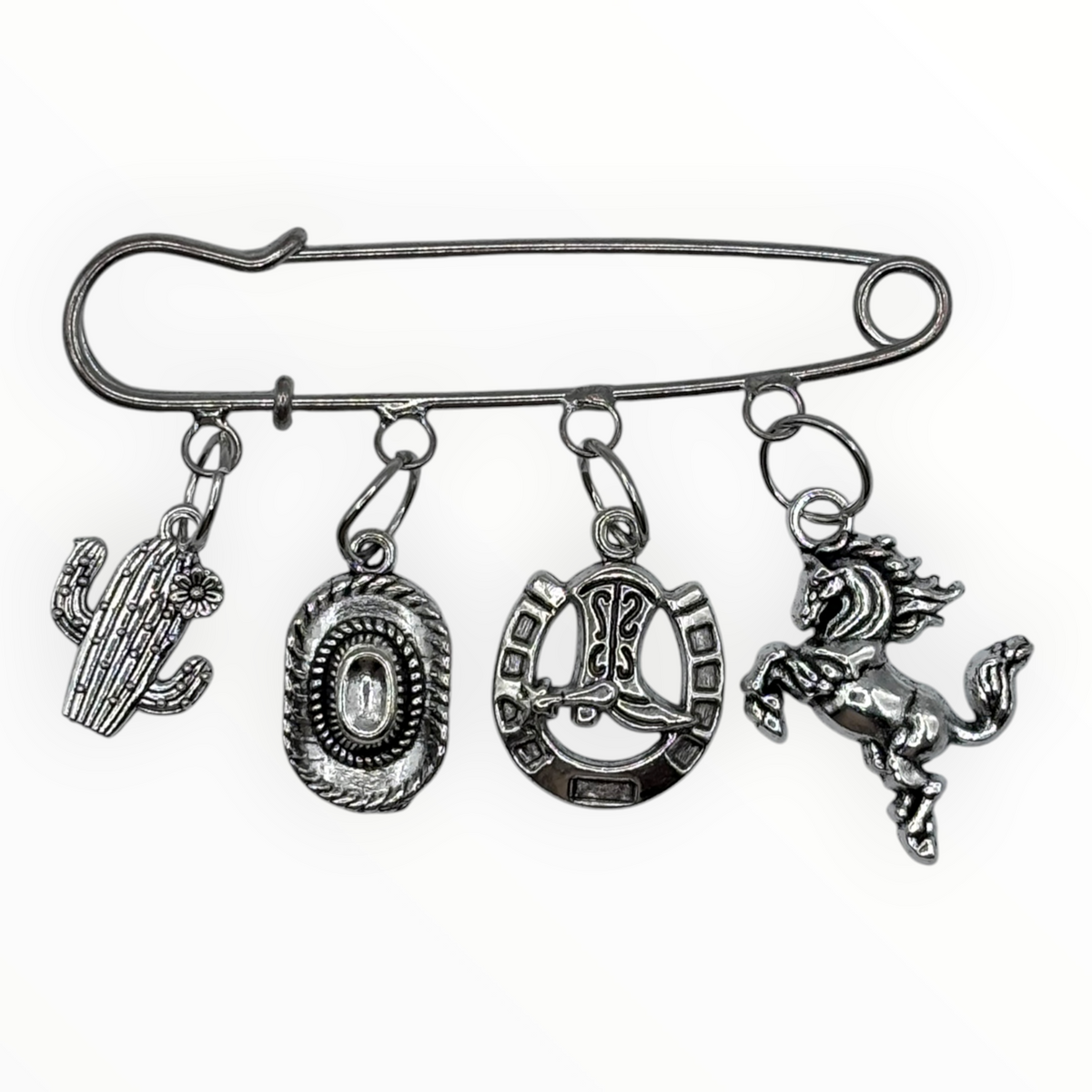 Western Cowboy Charm Pin