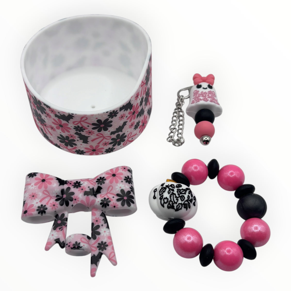 Batty Blooms Tumbler Accessory Set