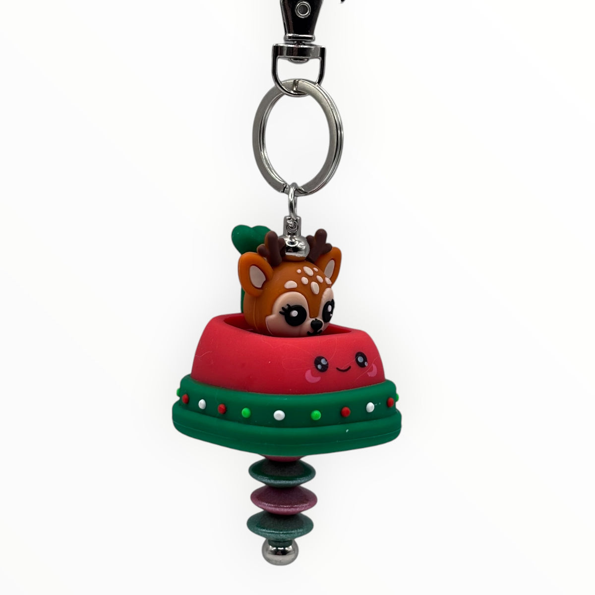 Christmas Bumper Car Reindeer Keychain