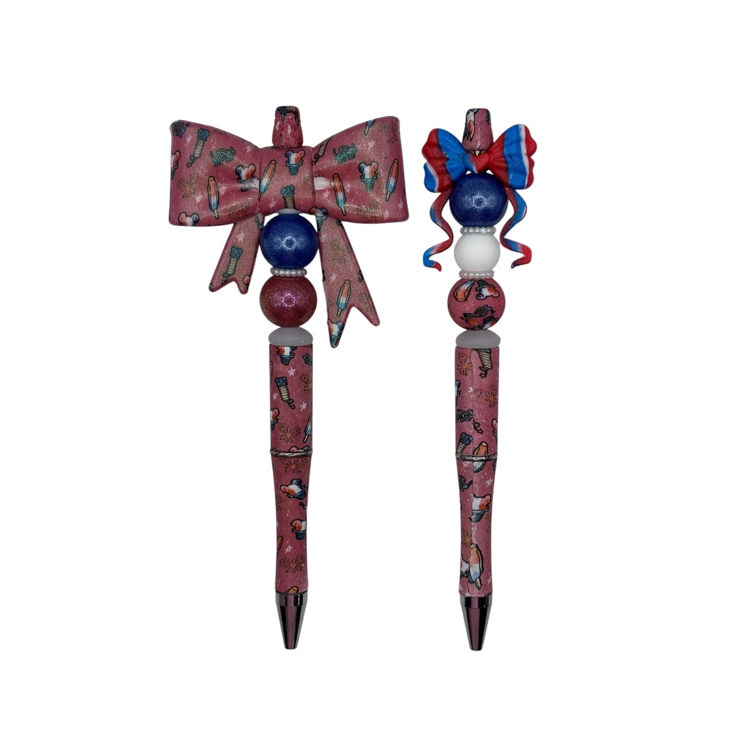 Stars, Stripes & Snow Cones Beaded Pen Set