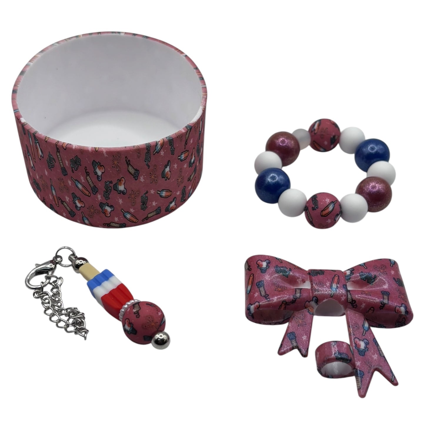 Stars, Stripes & Snow Cones Tumbler Accessory Set