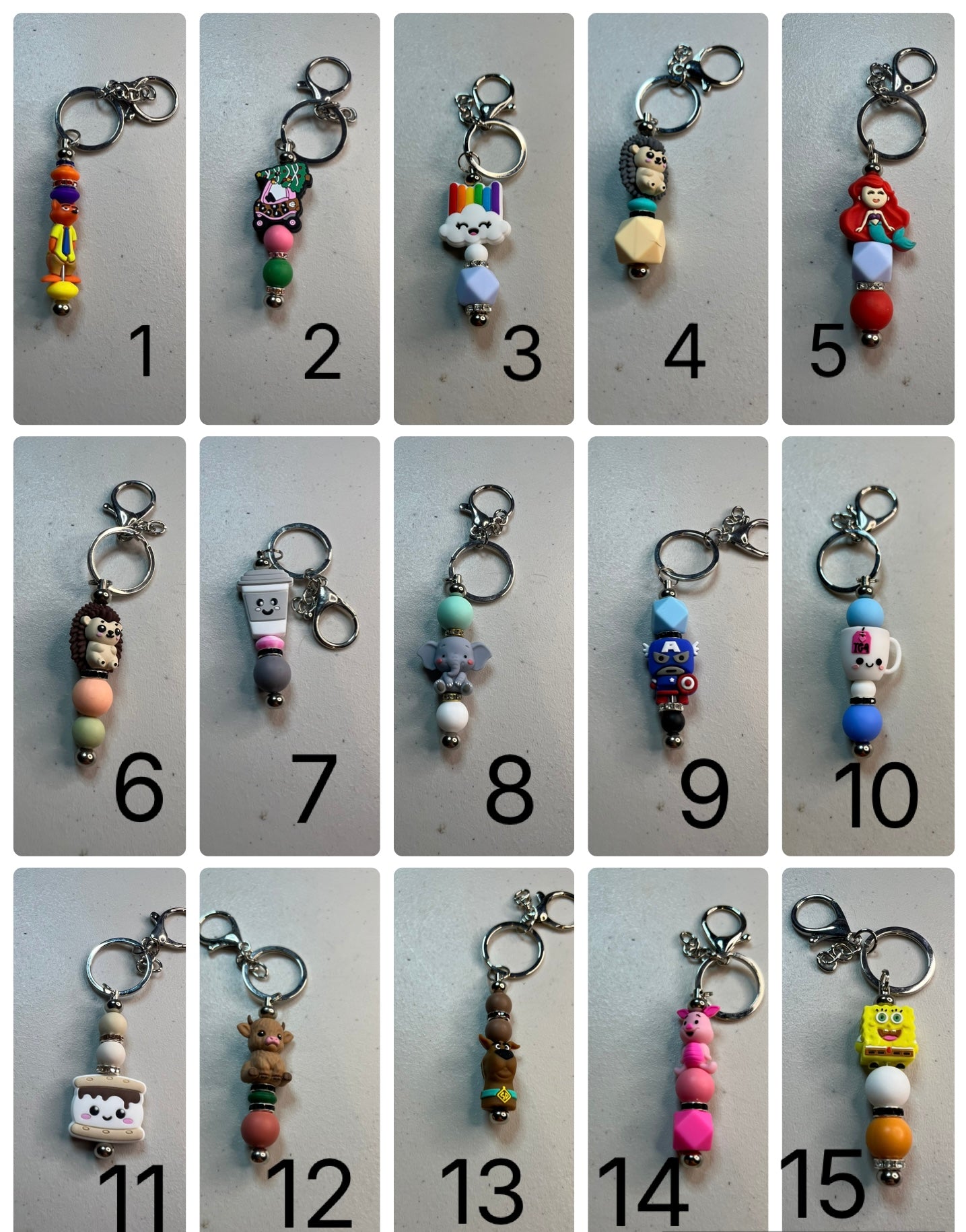 Handcrafted Character Keychains