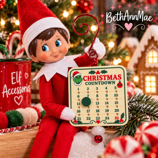 Greenie Meanie Christmas Countdown Elf Accessory