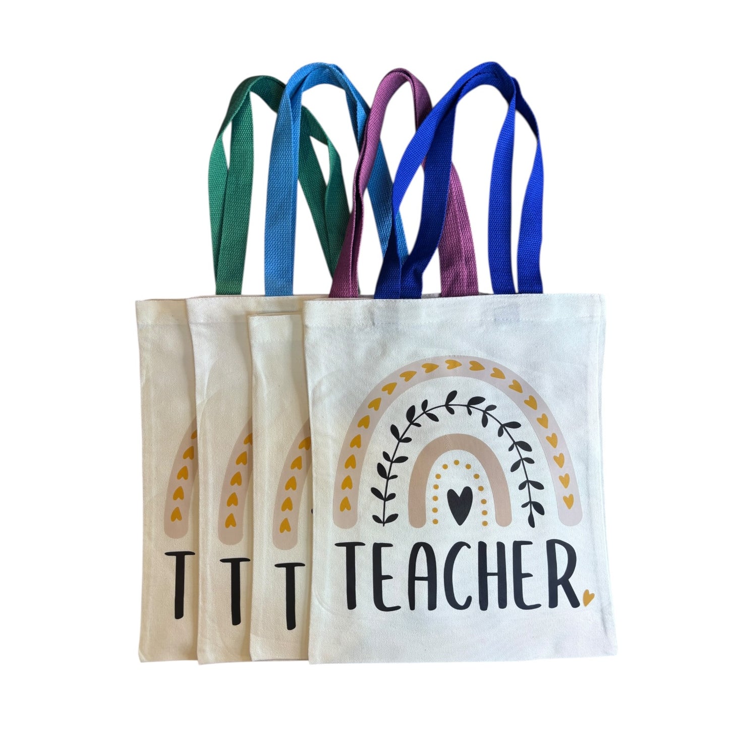 Pressed Teacher Canvas Tote Collection