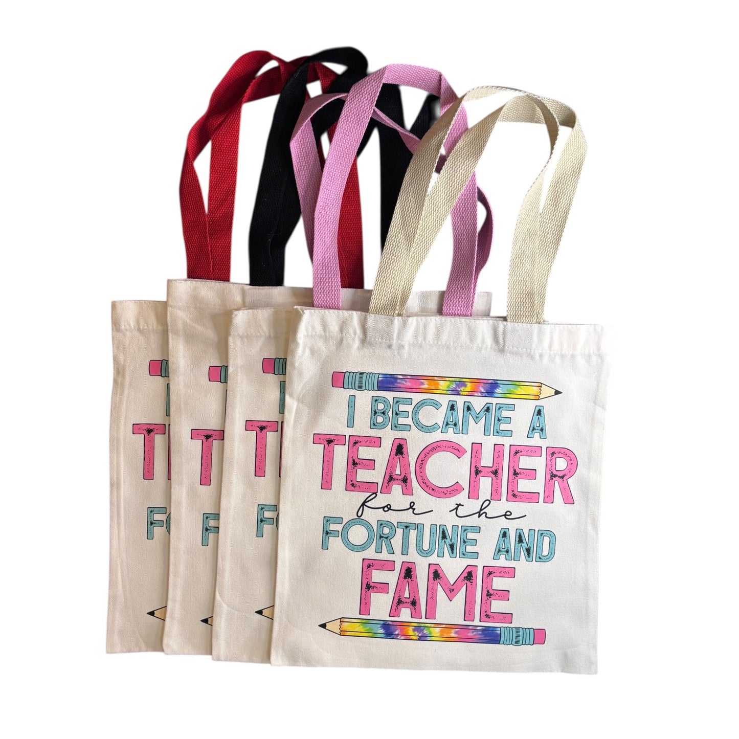 Pressed Teacher Canvas Tote Collection