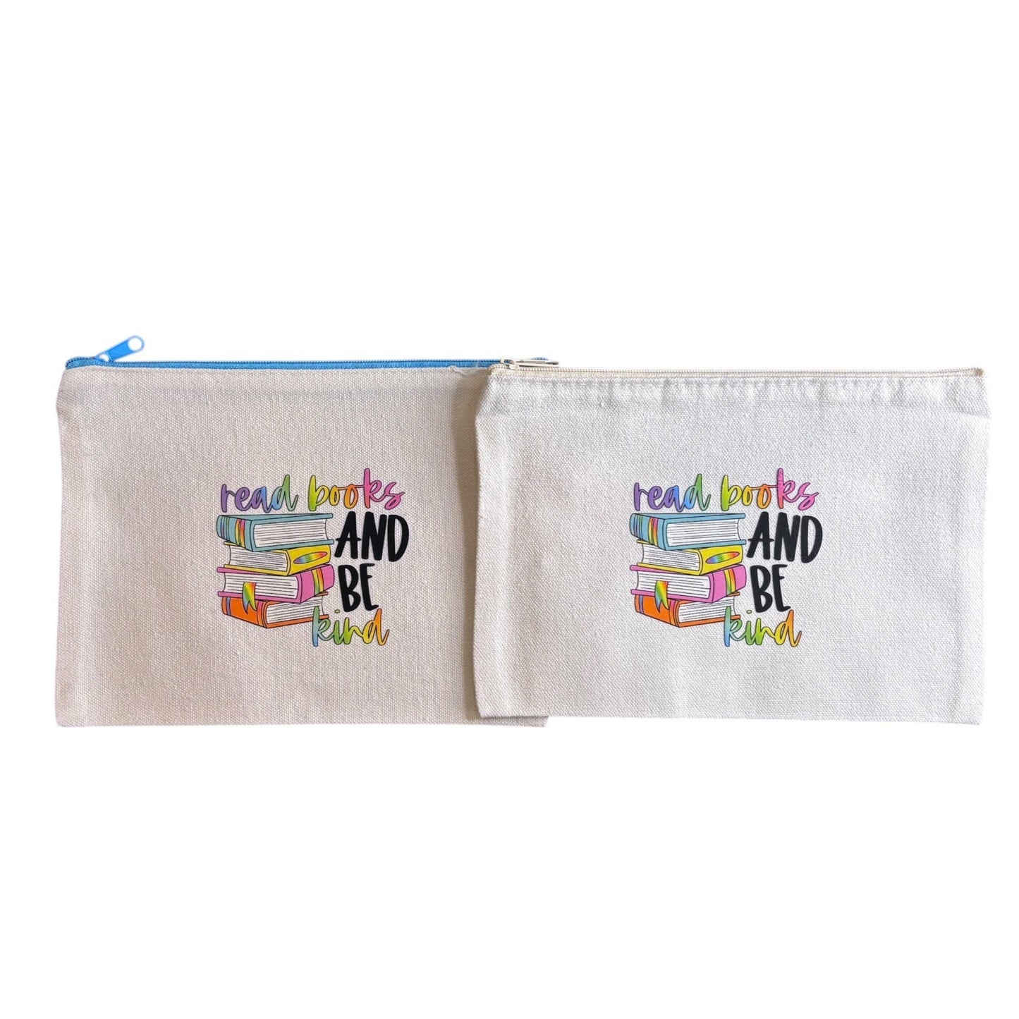 Pressed Teacher Canvas Zipper Pouch Collection
