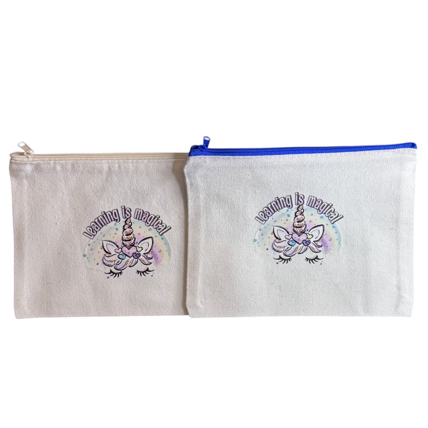 Pressed Teacher Canvas Zipper Pouch Collection