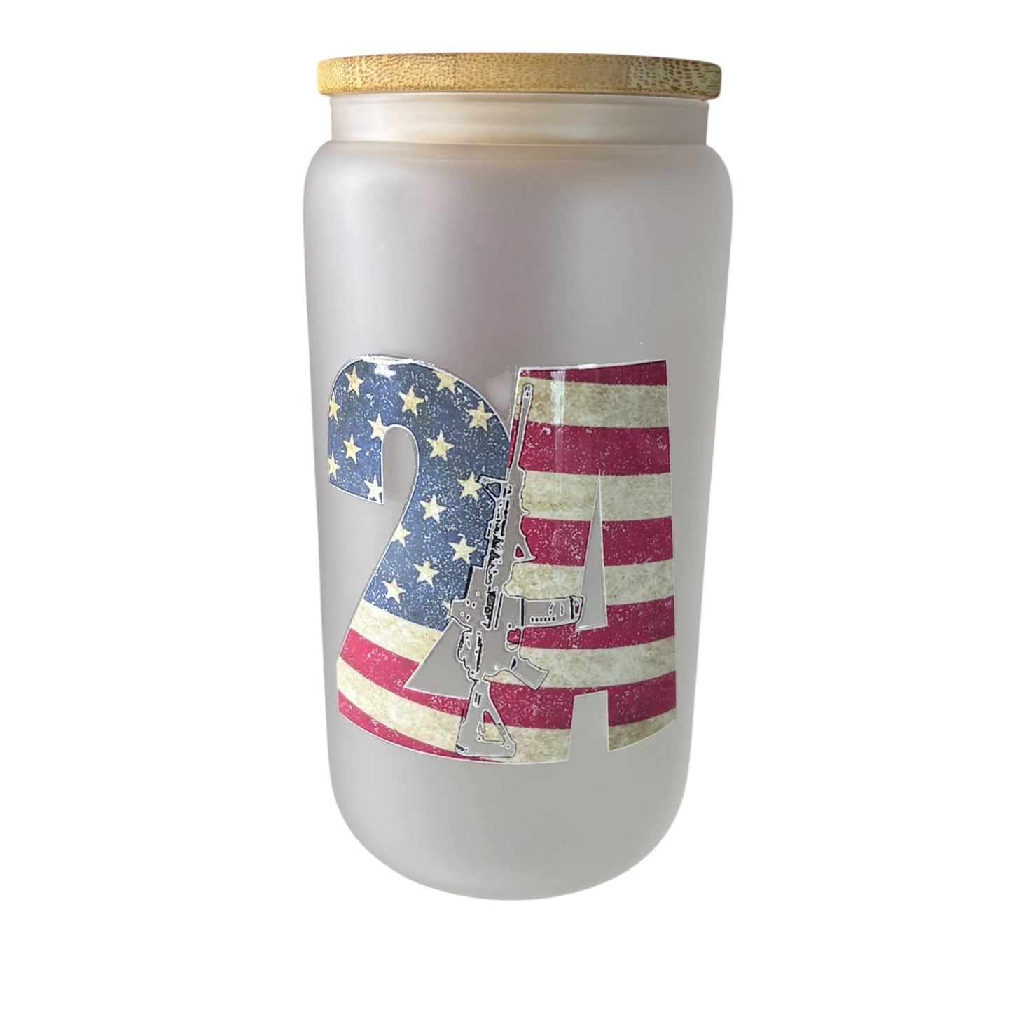 2nd Amendment Glass Can – 16 oz