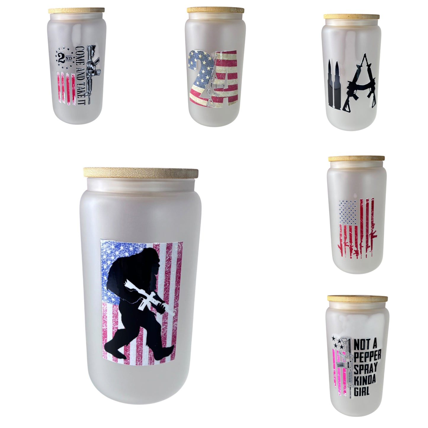 2nd Amendment Glass Can – 16 oz
