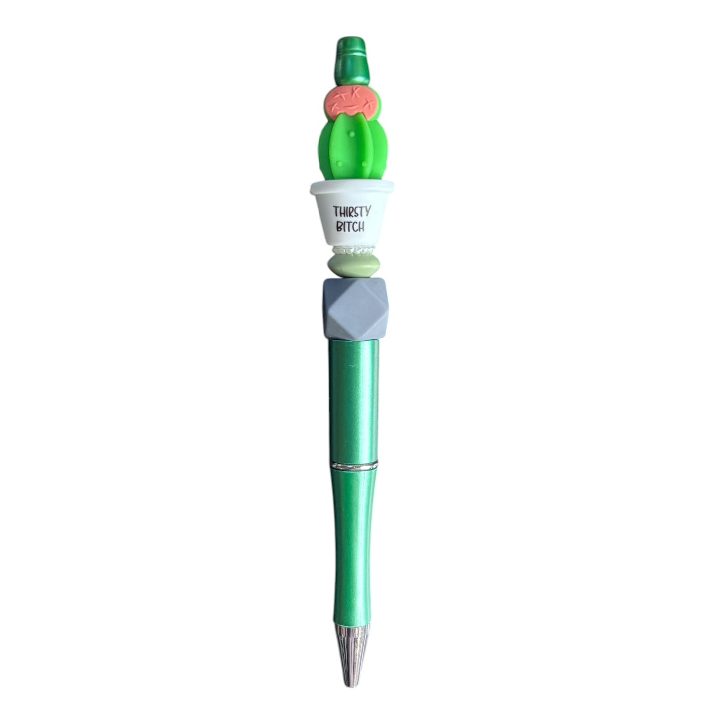 Succulent Sass Beaded Pen (Thirsty Bitch)