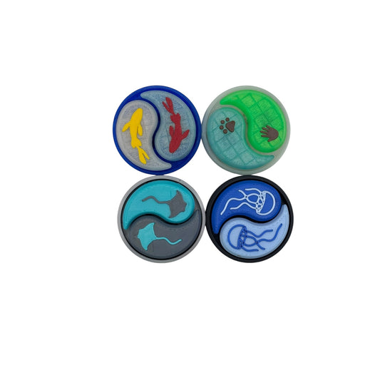 Dual Click Yin Yang Fidget Discs