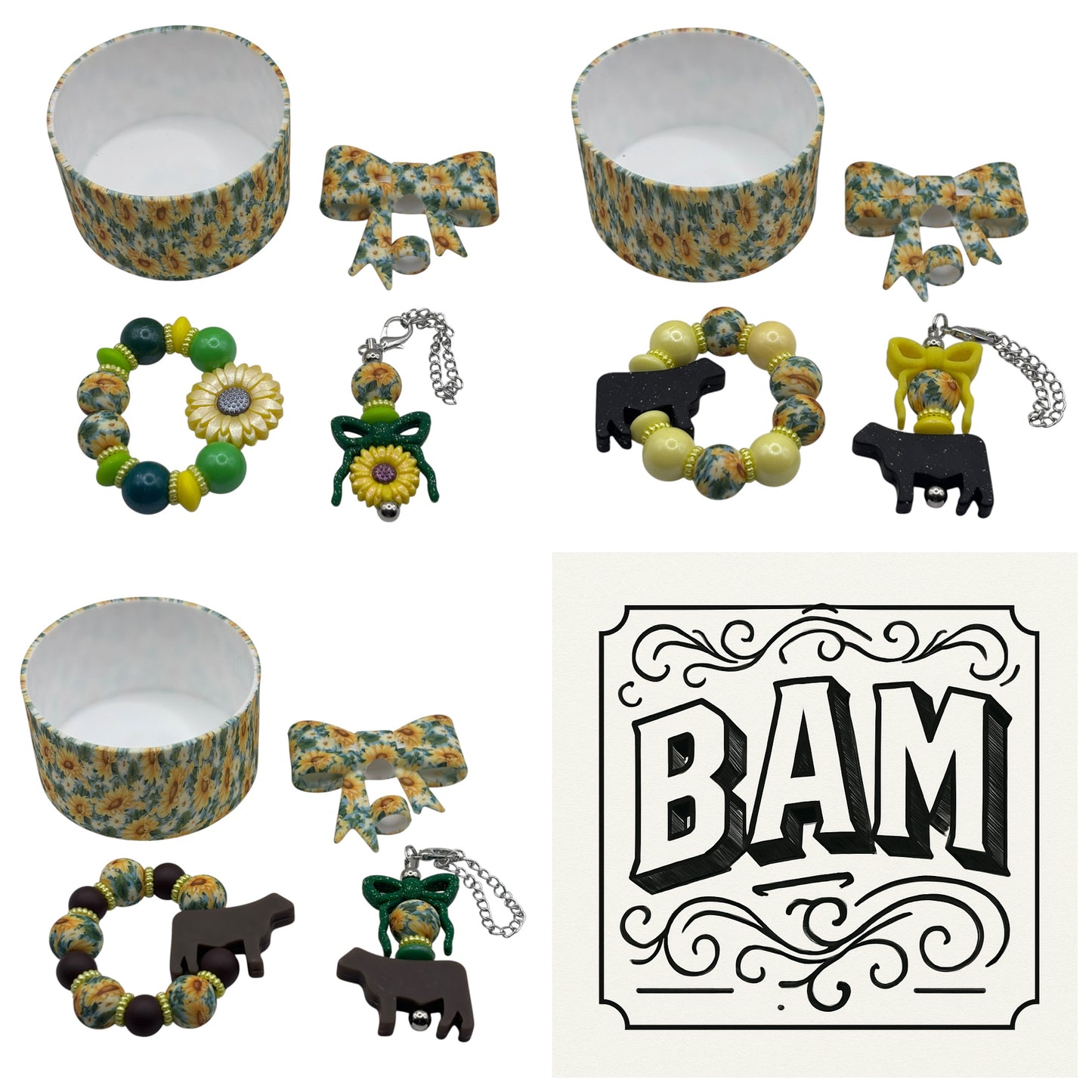 Sunflower Meadow Tumbler Accessory Bundle