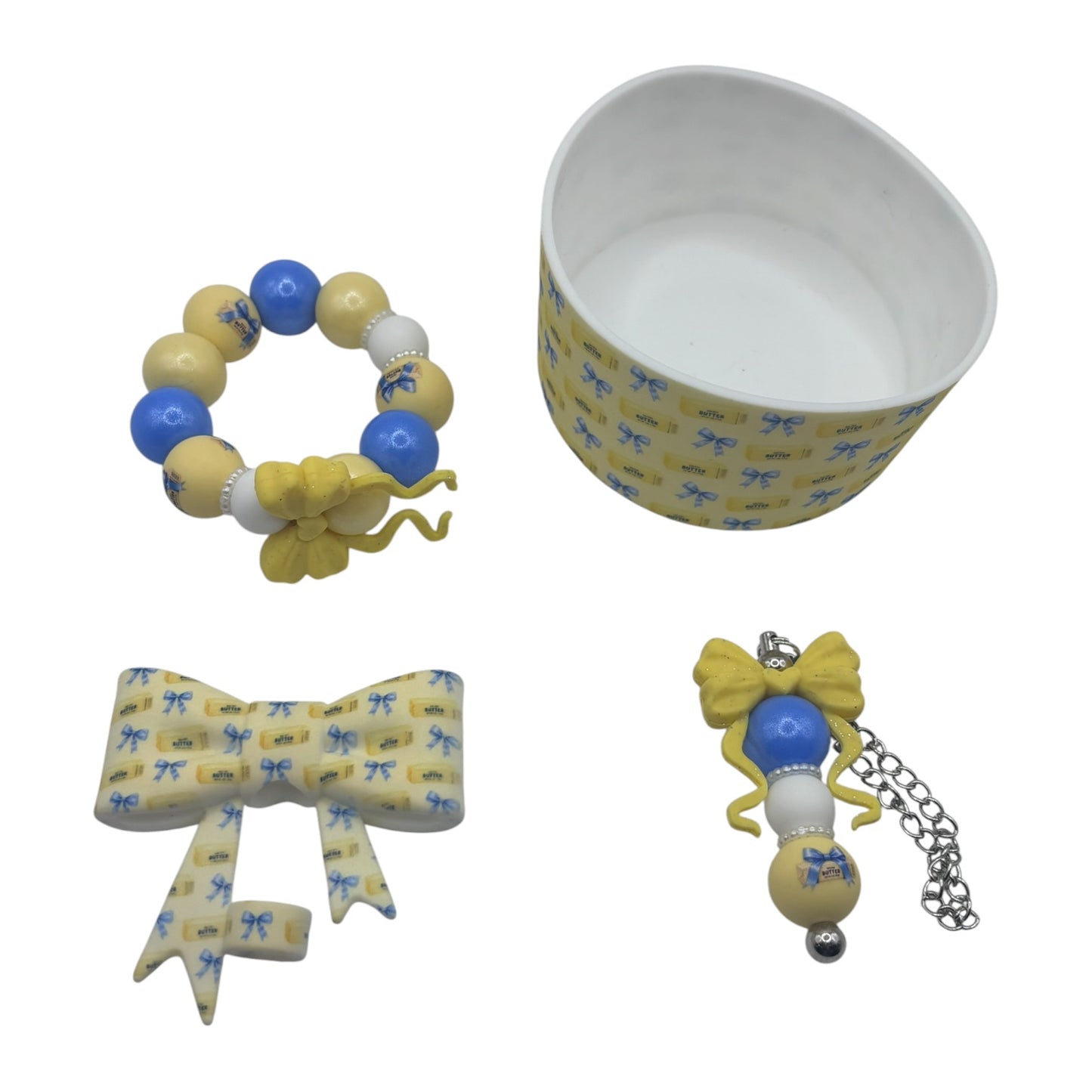 Butter Bow Tumbler Accessories