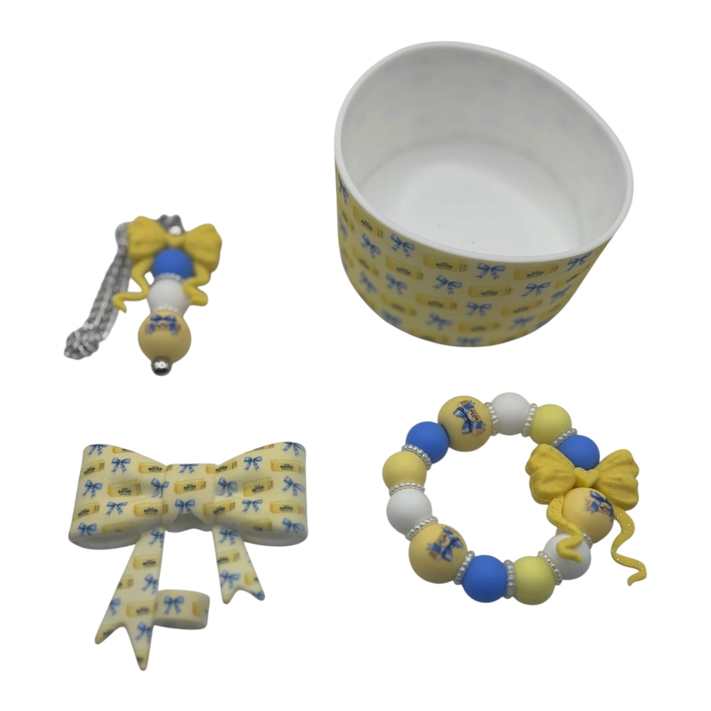Butter Bow Tumbler Accessories