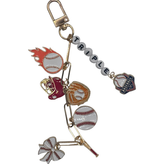 Baseball Charm Keychain