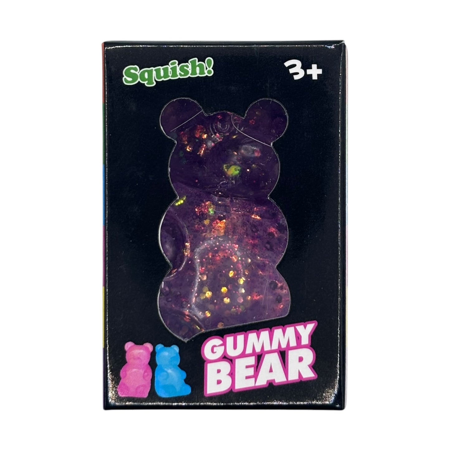 Glitter Gummy Bear Squishy Toy – Slow Rebound Stress Relief Fidget