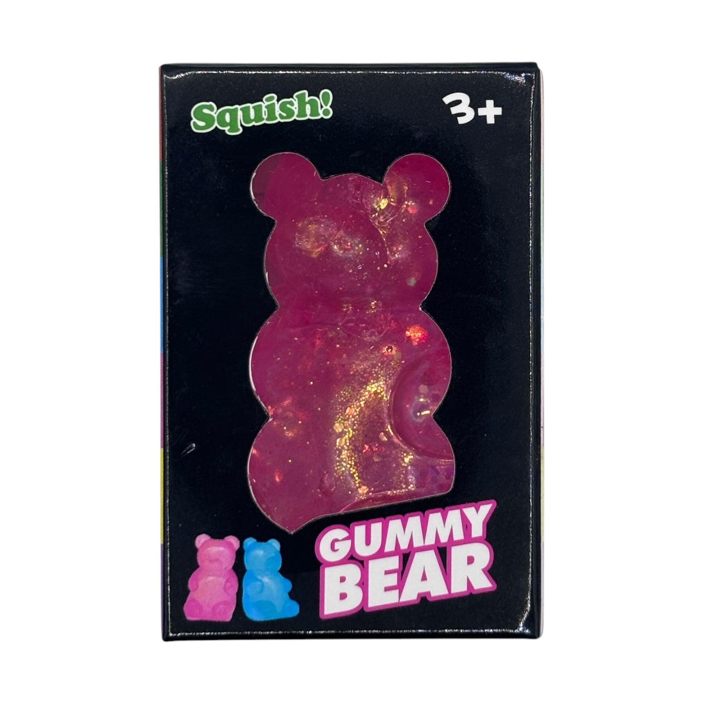Glitter Gummy Bear Squishy Toy – Slow Rebound Stress Relief Fidget