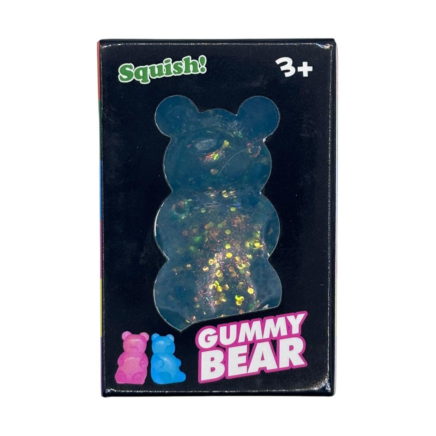Glitter Gummy Bear Squishy Toy – Slow Rebound Stress Relief Fidget