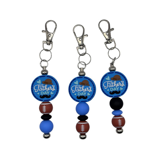 Father's Day Beaded Keychain