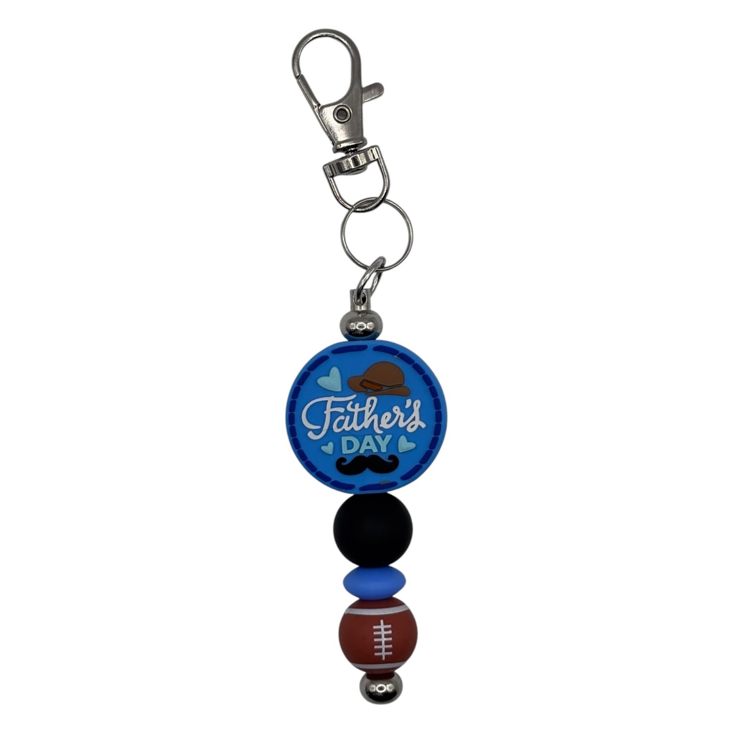 Father's Day Beaded Keychain