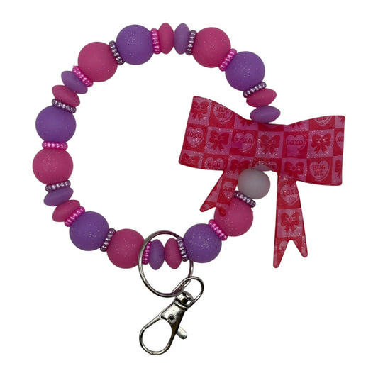 Hugs & Kisses Bow Wristlet