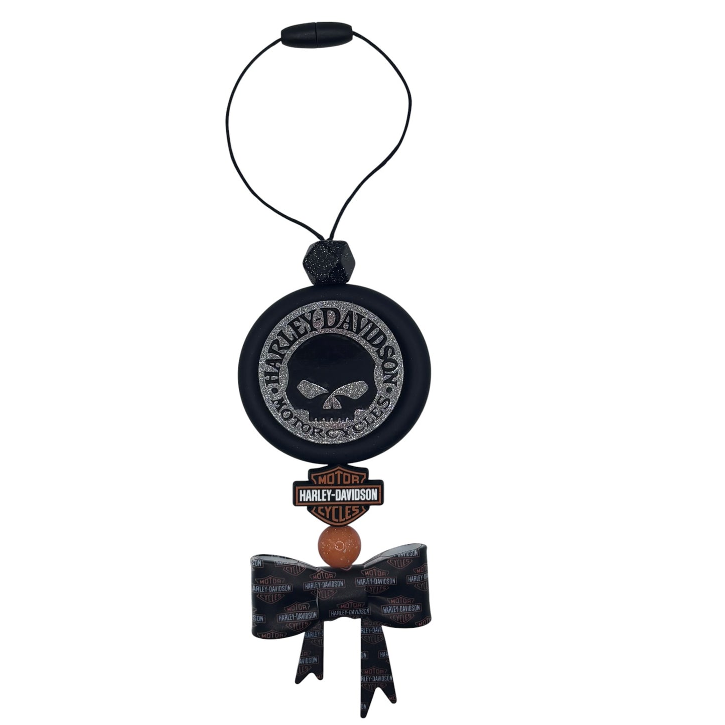 Classic Motorcycle Rider Car Charm