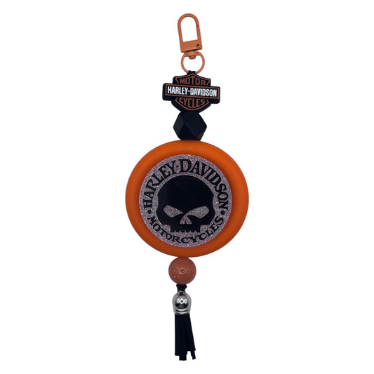 Classic Motorcycle Rider Bag Charm