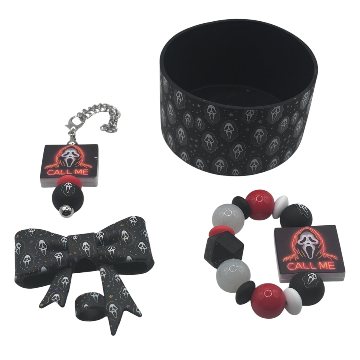 Call Me Horror Tumbler Accessory Set