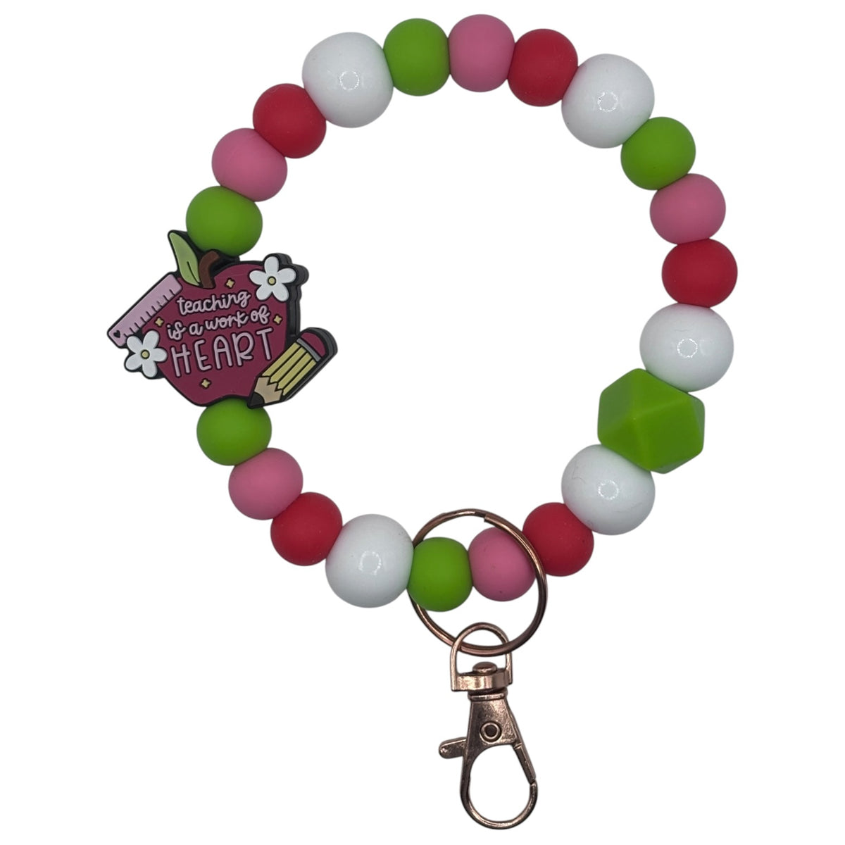Teaching Is a Work of Heart Wristlet