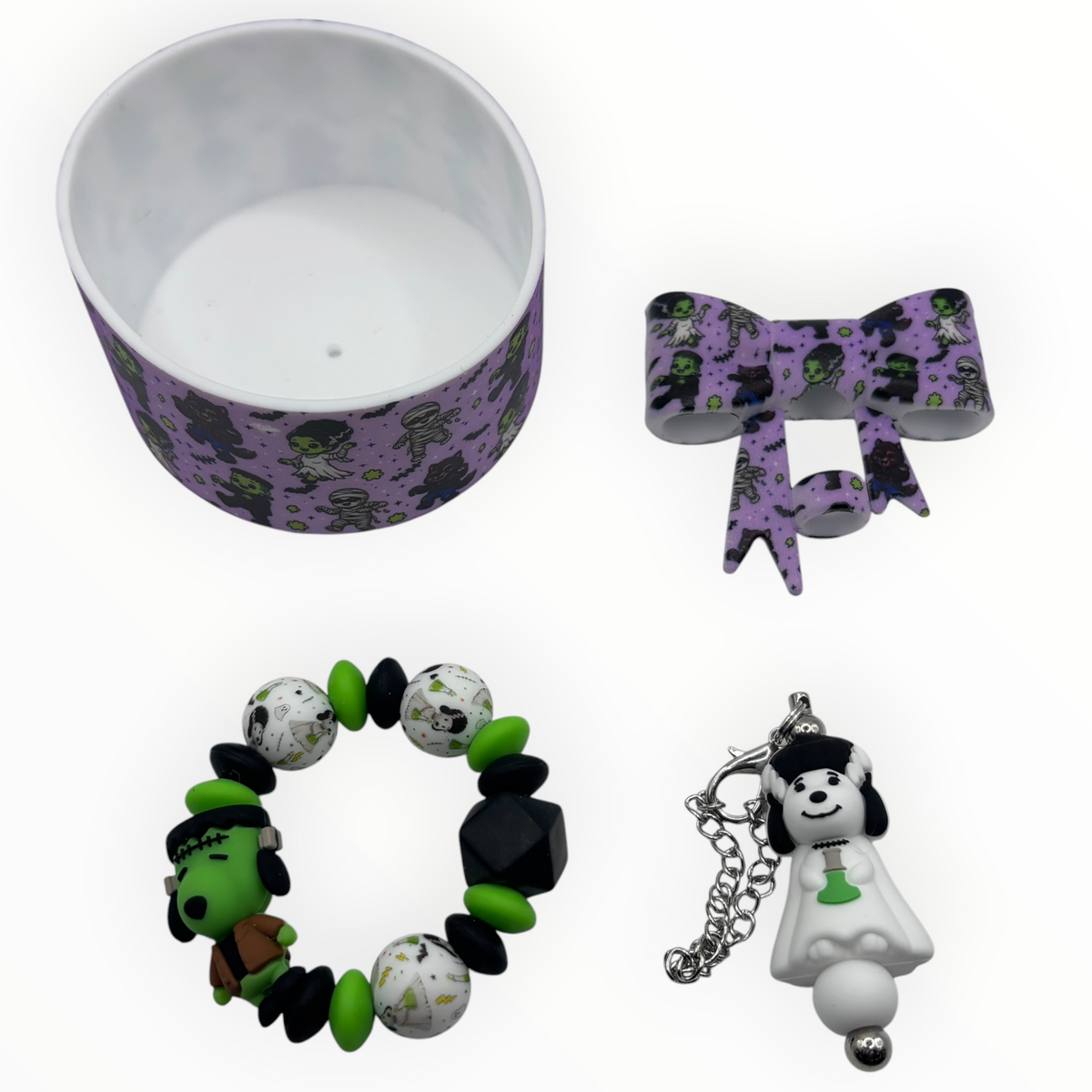 Monster Mash Bow Tumbler Accessory Set