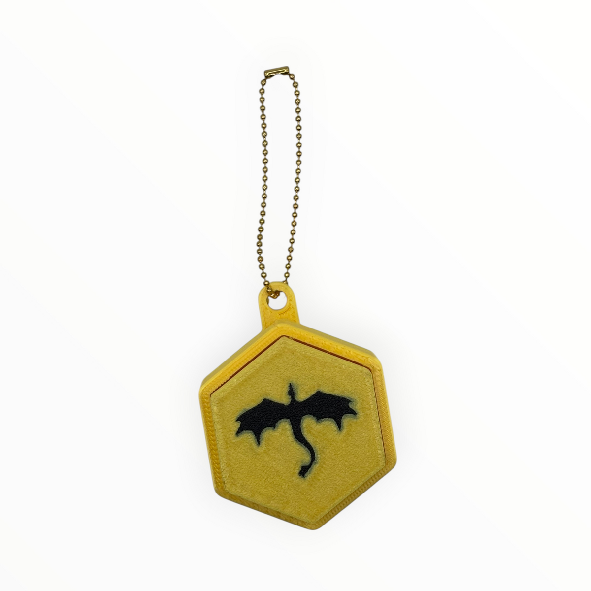 Moonlit Dragon Clicker Keychain