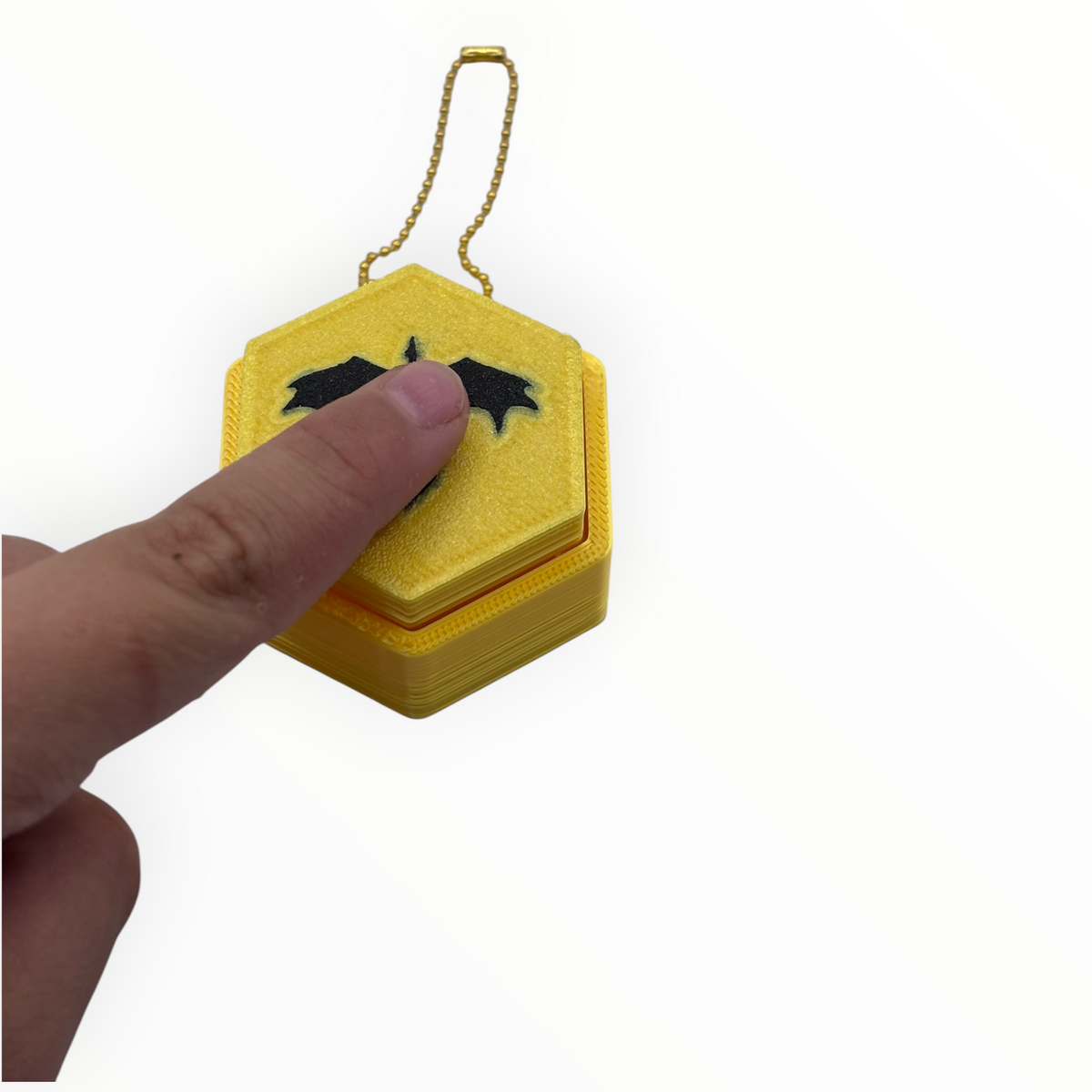 Moonlit Dragon Clicker Keychain