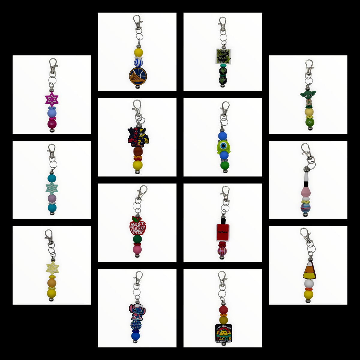 Noah’s Nook Beaded Keychains