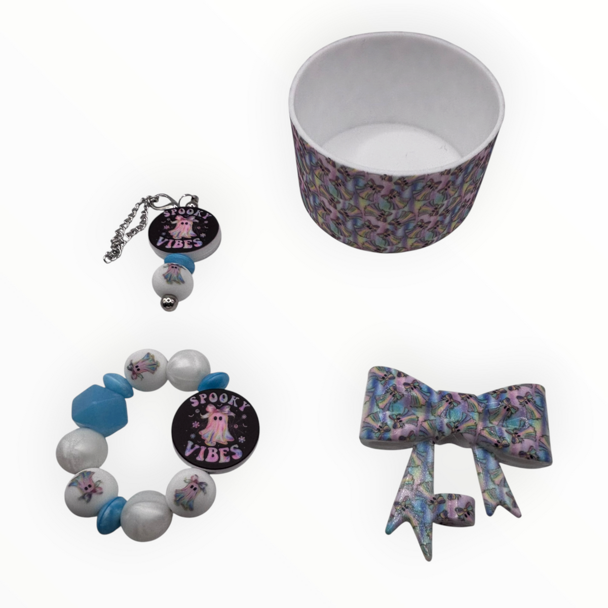 Gorgeous Ghost Tumbler Accessory Set