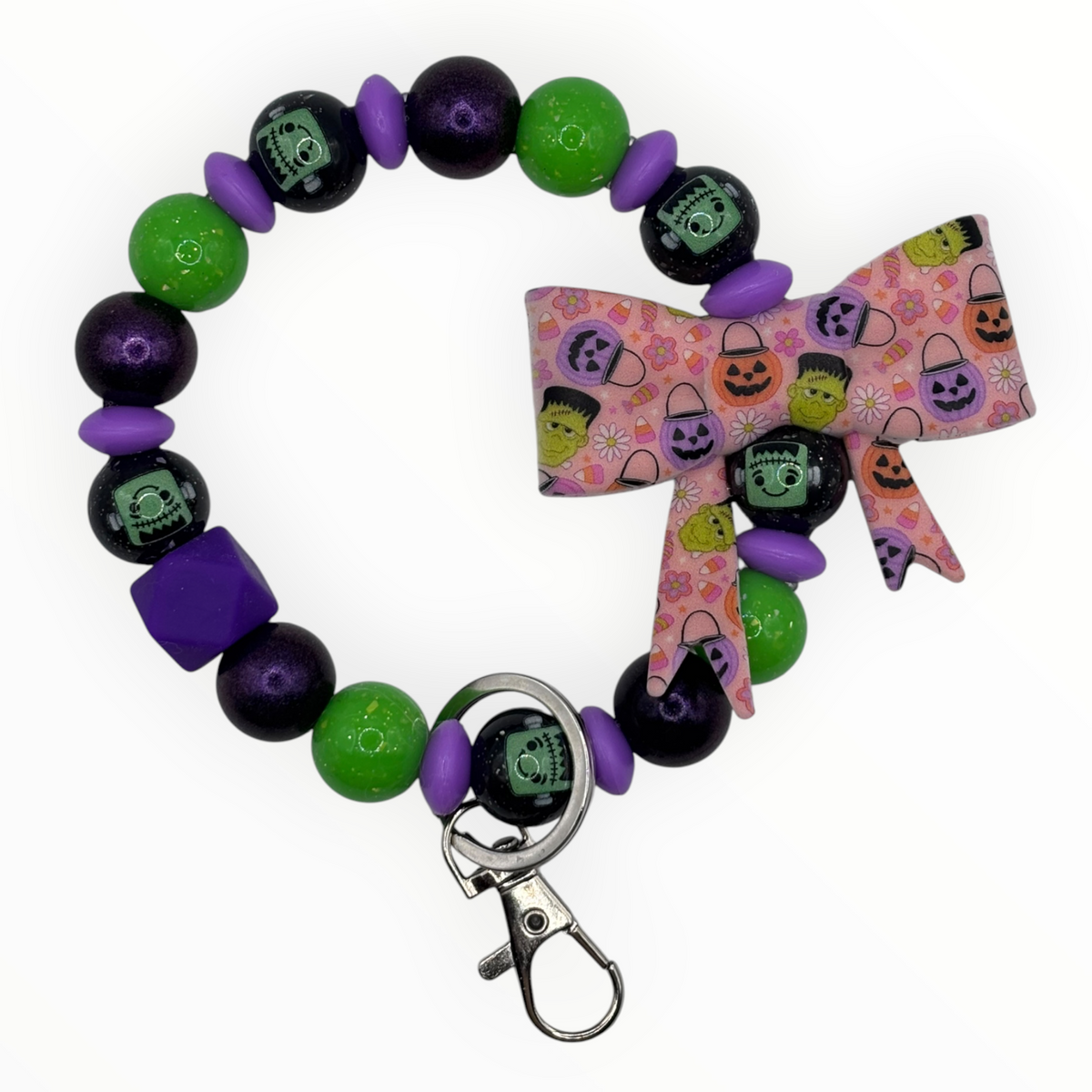 Groovy Monster Halloween Wristlet