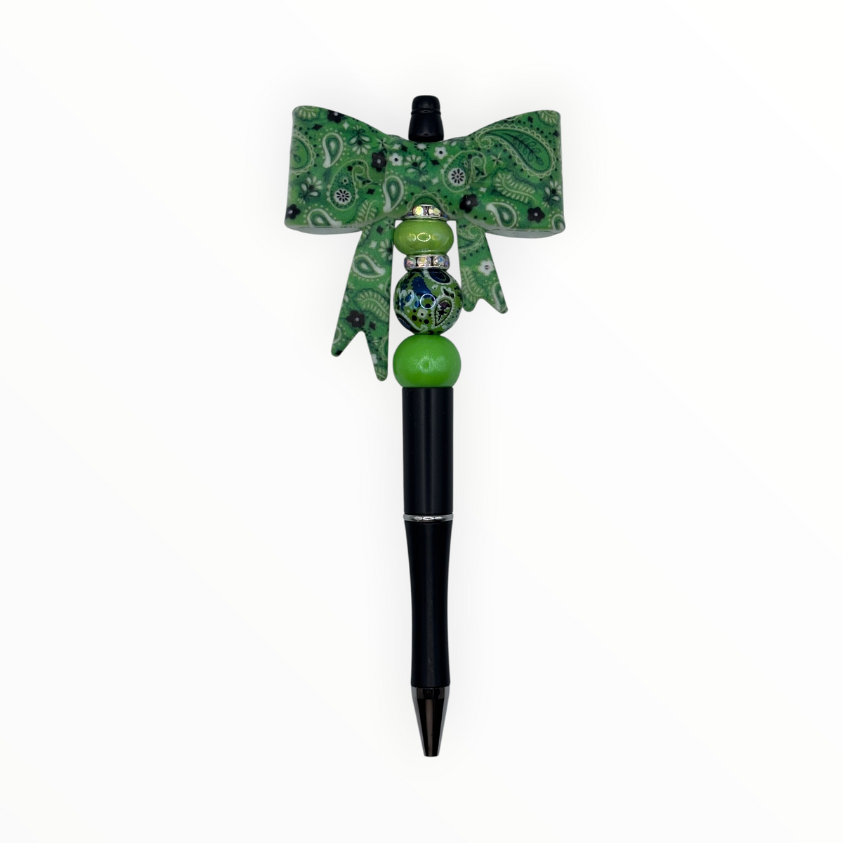 Paisley Bow Beaded Pen