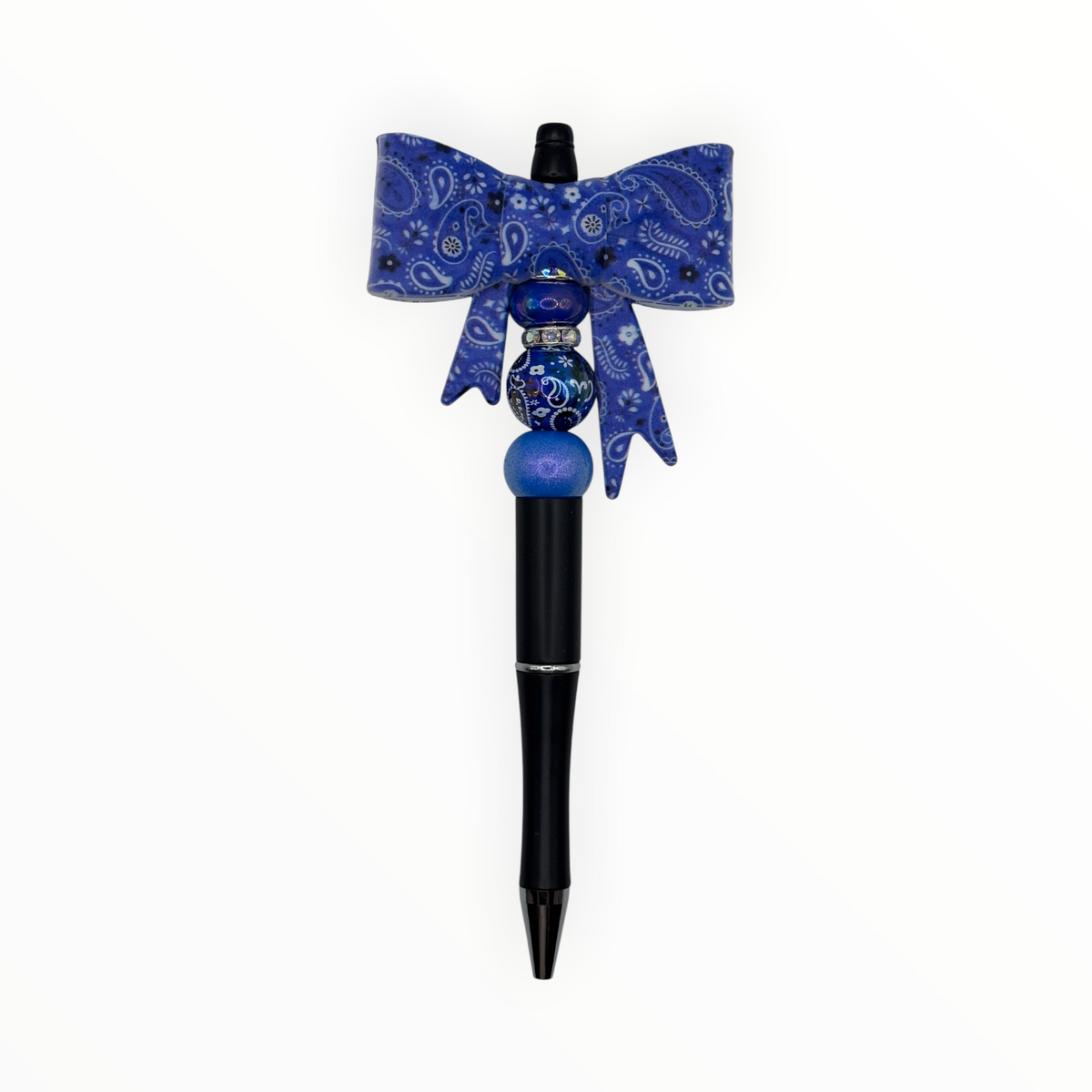 Paisley Bow Beaded Pen